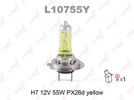 Лампа H7 12V 55W PX26d YELLOW L10755Y