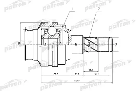 ШРУС PCV1547