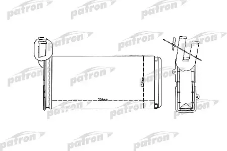 PRS2079 Радиатор отопителя