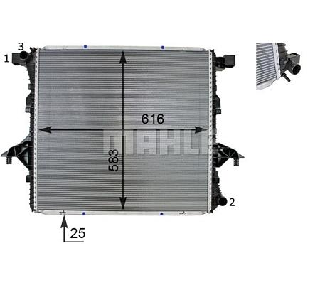Радиатор охлаждающей жидкости VW AMAROK cr81000s