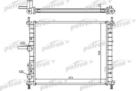 PRS3055 Радиатор системы охлаждения