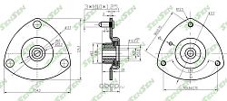Опора верхняя переднего амортизатора HONDA Civic CR-V (2003-) M61194
