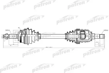PDS6235 Полуось