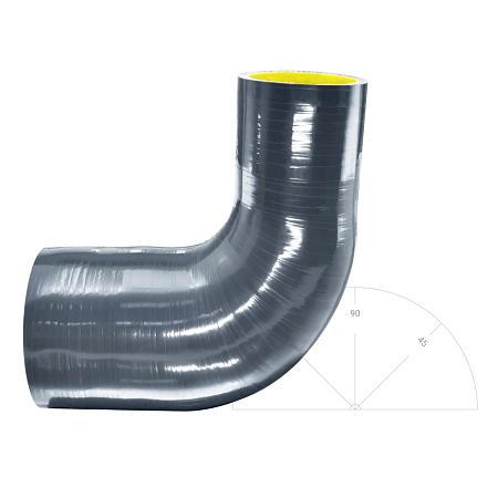 Силиконовый изгиб-переходник 50-76мм 90 градусов shb507690