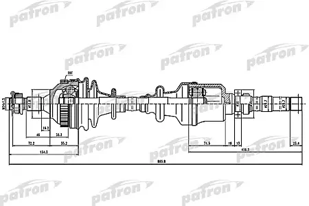 PDS1137 Полуось