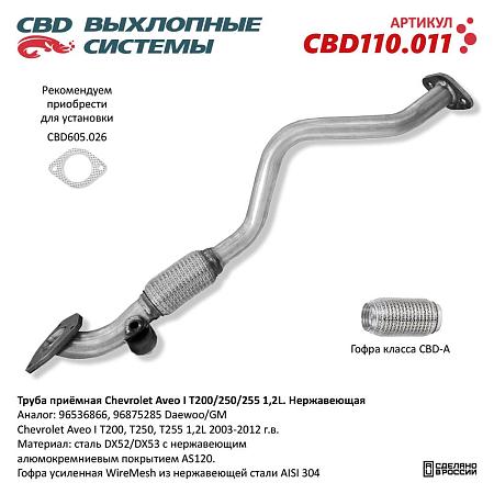Труба приемная CBD110.011