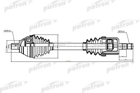PDS6876 Полуось