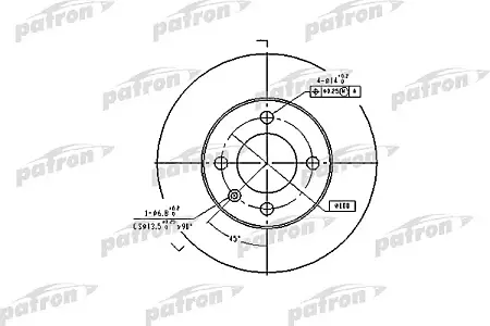 PBD2780 Диск тормозной