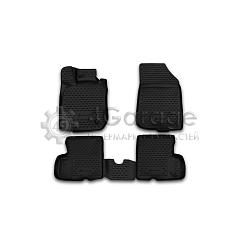 Коврики 3D в салон NISSAN Terrano, 2014-2016, 2WD, 4 шт. (полиуретан) CARNIS10047K