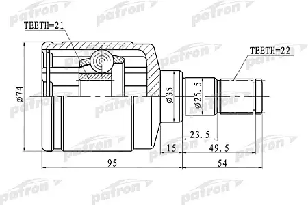 ШРУС PCV1424