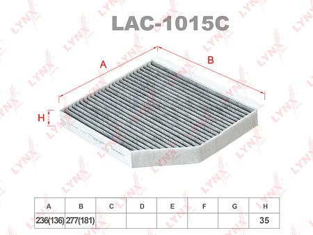 Фильтр салона AUDI A4 07- угольный LAC-1015C