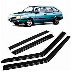 AZARD ДЕФ00022 Дефлектор на боковое стекло накладной ВАЗ 2109-099 2114-15 оргстекло 4шт DEF00022