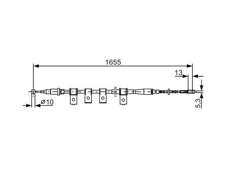 Трос стоян торм Chevrolet Lanos 1987477920