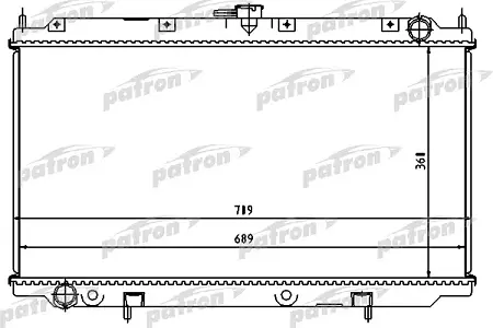 PRS3490 Радиатор системы охлаждения