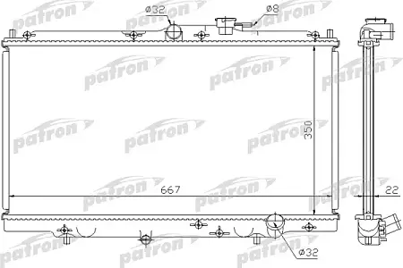 PRS3093 Радиатор системы охлаждения