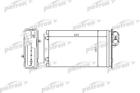 PRS2056 Радиатор отопителя