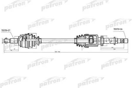 PDS4994 Полуось