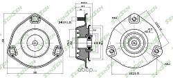 Опора амортизатора переднего hyundai elantra iii 11-, veloster 11 M61056