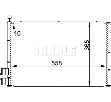 Конденсер кондиционера FORD FIESTA IV ac298000s