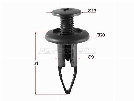 Клипса TOYOTA/LEXUS (1 шт.)