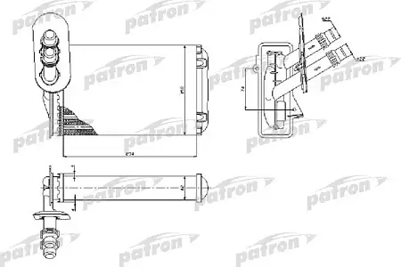 PRS2074 Радиатор отопителя