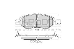 Колодки тормозные дисковые передн SUBARU FORESTER 12-, LEGACY 03-, TRIBECA 05- AN-703WK