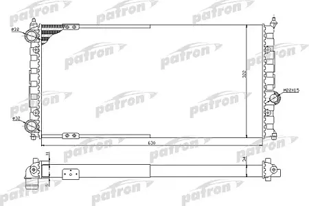 PRS3521 Радиатор системы охлаждения
