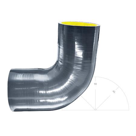 Силиконовый изгиб-переходник 63-76мм 90 градусов shb637690