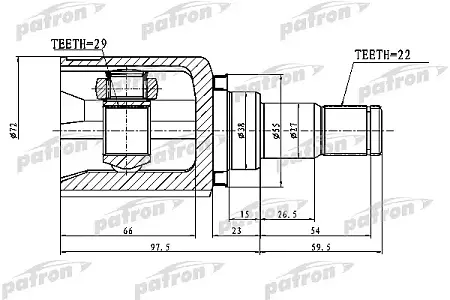 ШРУС PCV1750