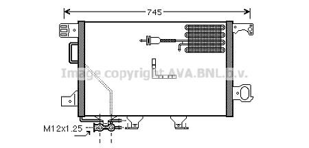 Конденсер MB W203 2.7 CDI 00- MSA5361