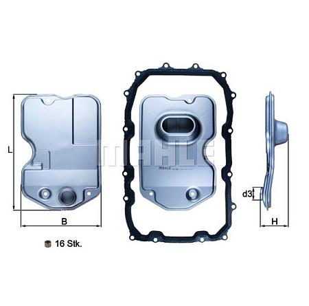 Фильтр гидравлический AUDI / PORSCHE / VW hx160kit