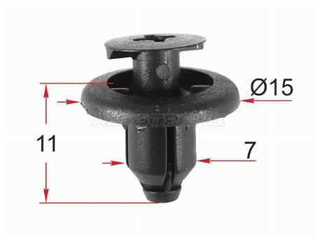 Клипса крепежная TOYOTA/LEXUS/SUBARU (1 шт.)