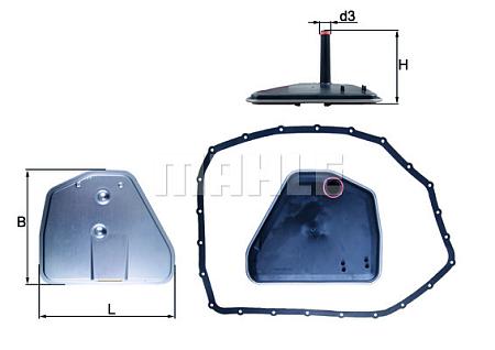Фильтр АКПП AUDI A4/A6/A8 04- HX164D