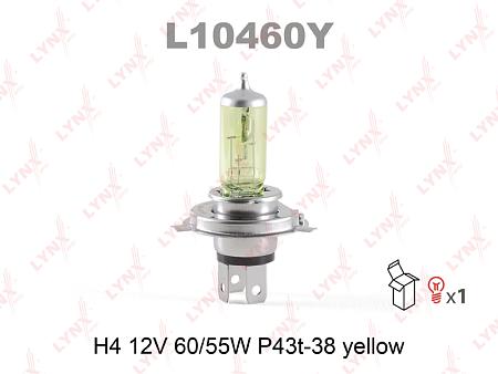 Лампа H4 12V 60/55W P43T-38 YELLOW L10460Y