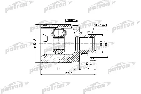 ШРУС PCV4013