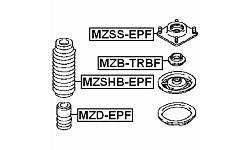 Подшипник опоры амортизатора FORD ESCAPE 00-07/MAZDA TRIBUTE 00-07 пер. MZB-TRBF