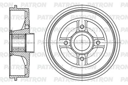 PDR1005 Барабан тормозной