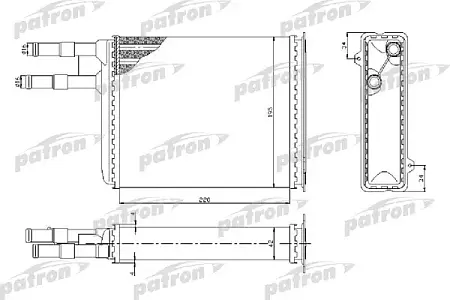 PRS2081 Радиатор отопителя