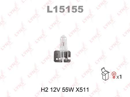 H2 12V55W X511 YELLOW Лампа L15155Y