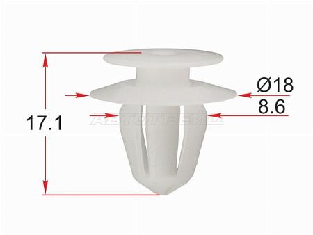 Клипса обшивки двери HONDA (1 шт.)
