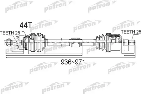 PDS0487 Полуось