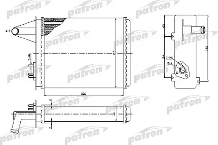 PRS2093 Радиатор отопителя